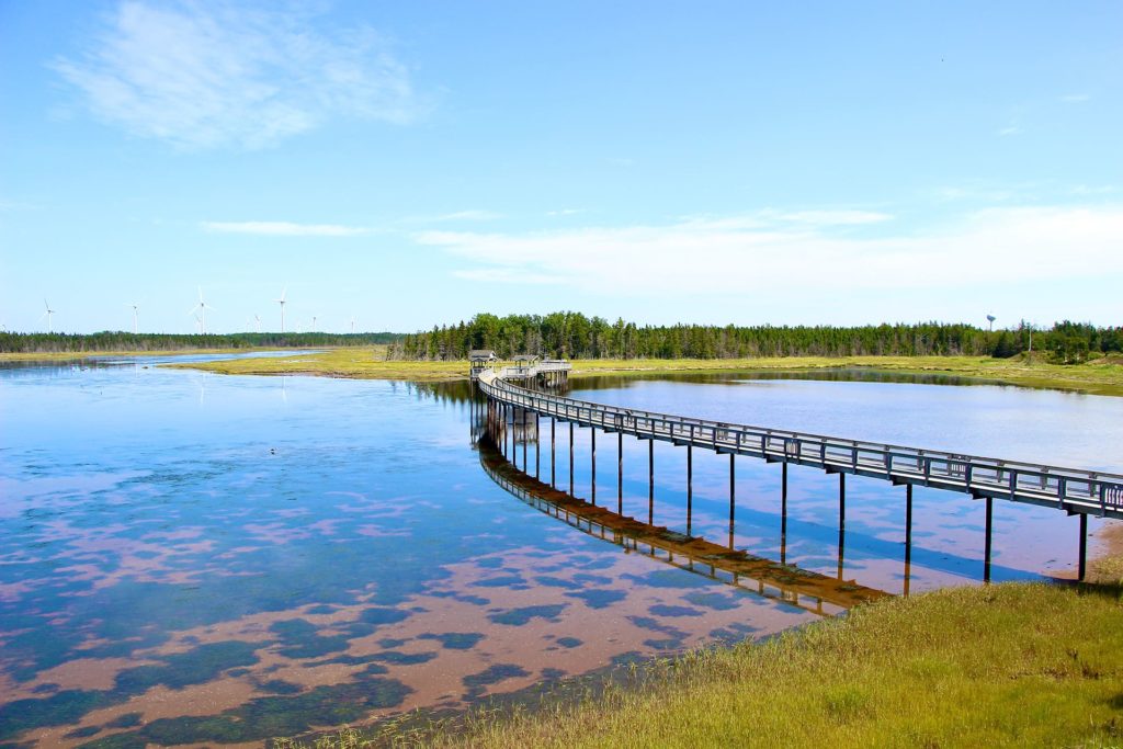 Eco parc passerelle Miscou Lameque Nouveau-Brunswick