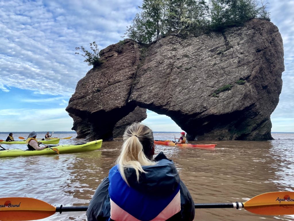 kayak parc Hopewell Rocks baie Fundy