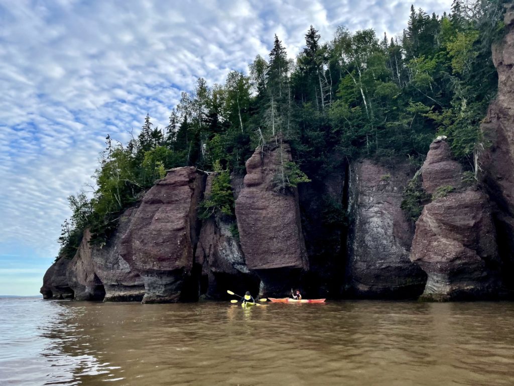 kayak parc Hopewell Rocks baie Fundy