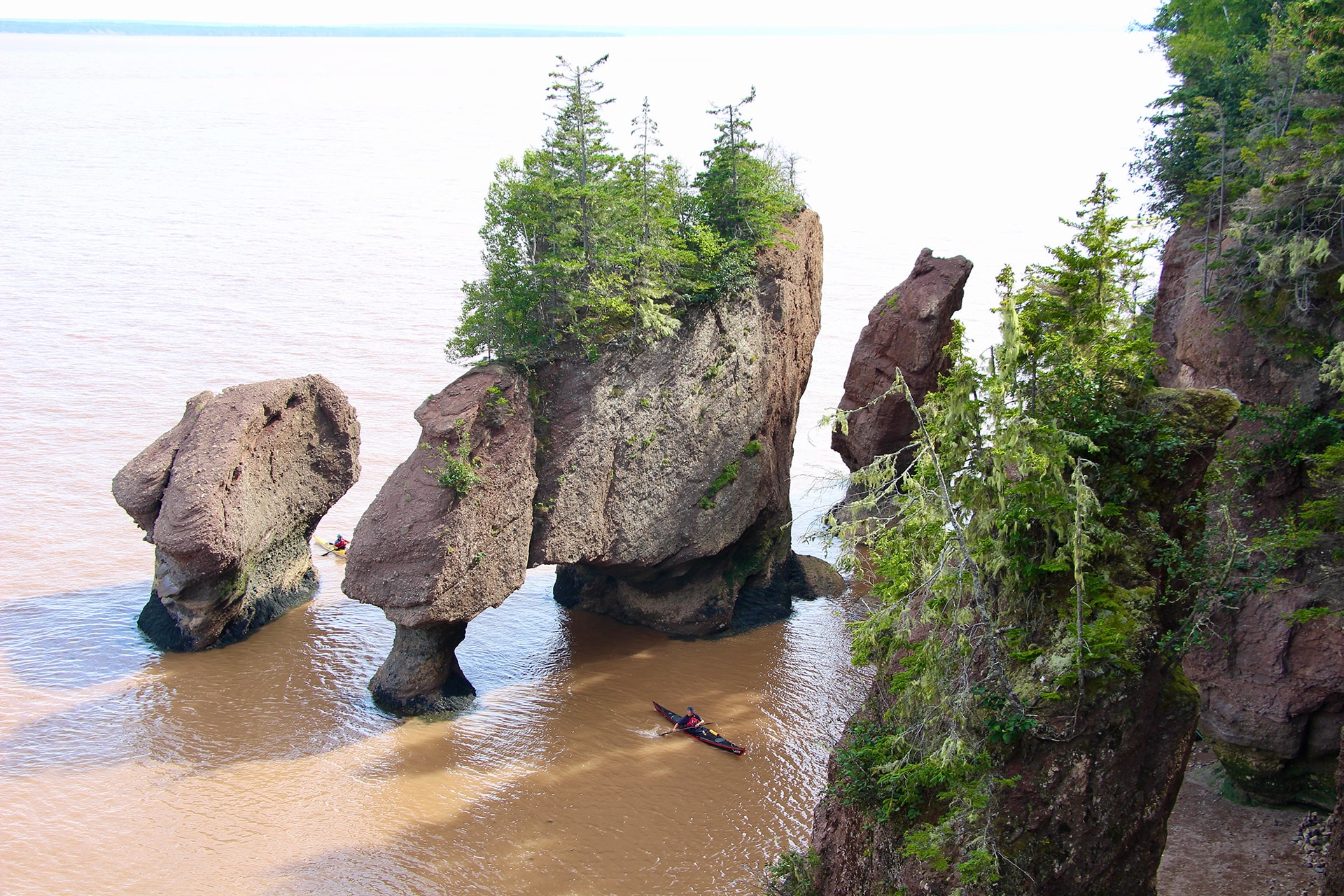 kayak parc Hopewell Rocks baie Fundy