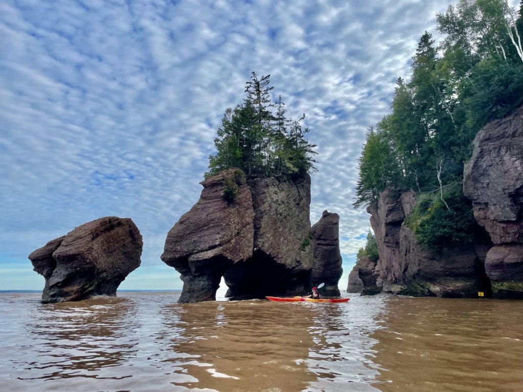 kayak parc Hopewell Rocks baie Fundy