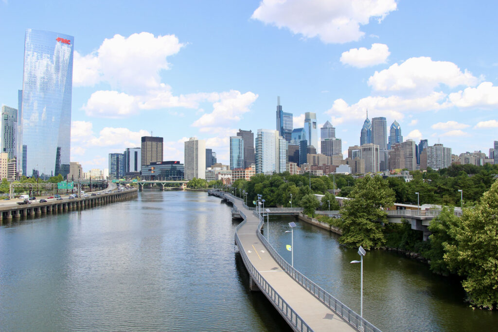 vue philadelphie south street bridge