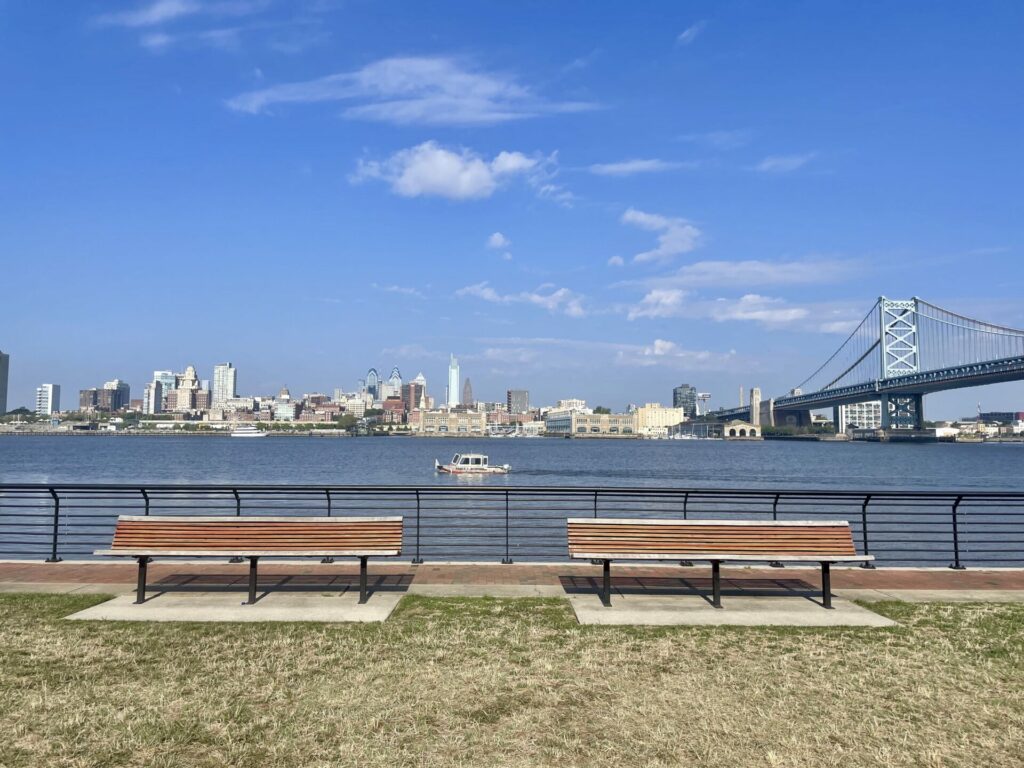 vue riviere pont franklin philadelphie