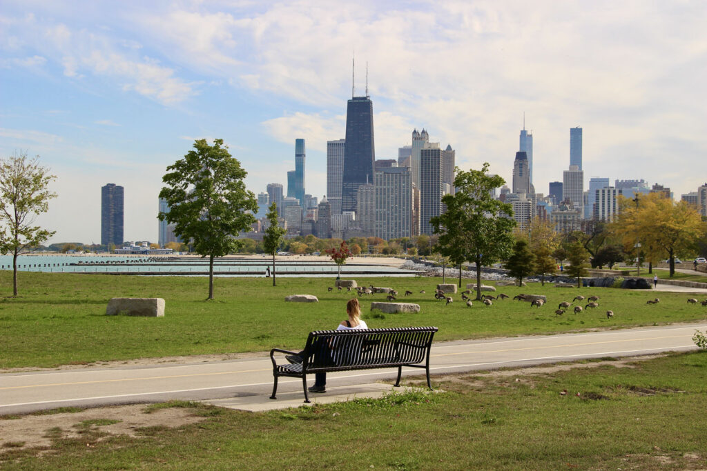 Chicago velo Lakefront Trail