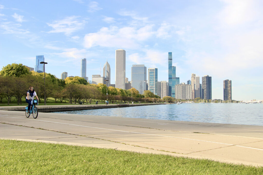 Chicago velo Lakefront Trail