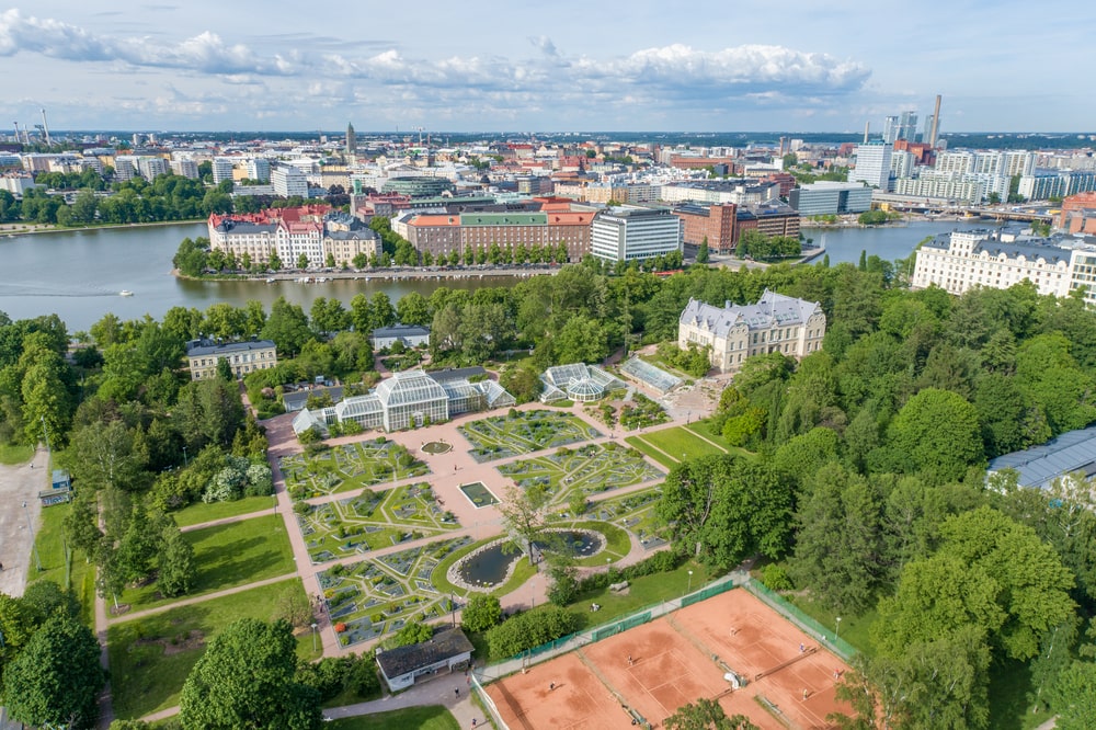 jardin botannique helsinki Finlande