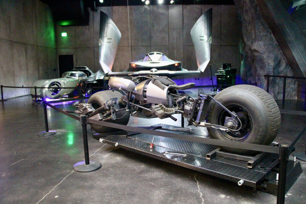 Batmobile et batmoto Warner Bros Studios Road trip Los Angeles - Californie - USA