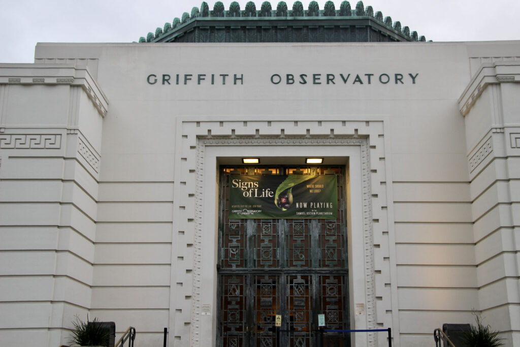 Griffith observatory entrée Road trip Los Angeles - Californie - USA