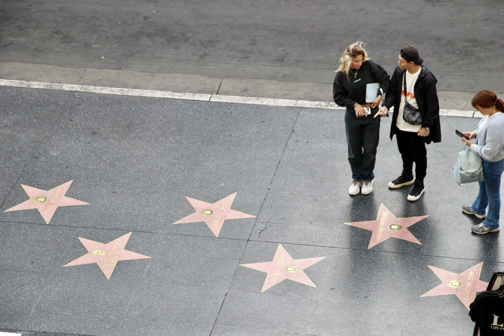 visiter Los Angeles en 5 jours - etoiles hollywood boulevard los angeles